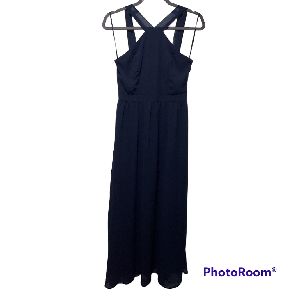 Lulu's Navy Dress Size Medium Formal Wedding Prom Bridesmaid Maxi Dress